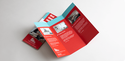 25 Folded Leaflets, Pamphlets and Brochure Printing